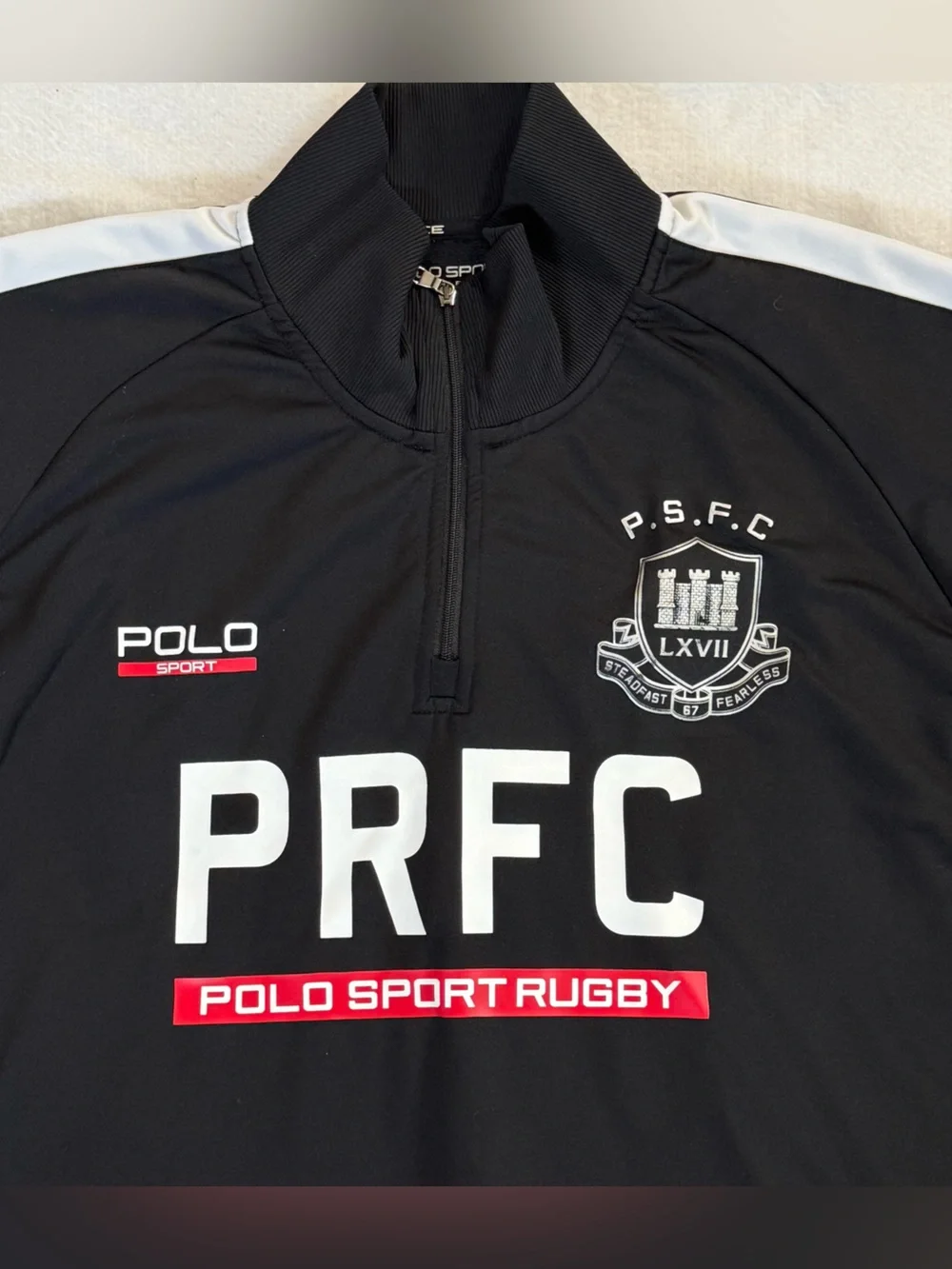 Ralph Lauren Polo Sport Performance Rugby 1/4 Zip Men’s XXL Crest Logo Pullover